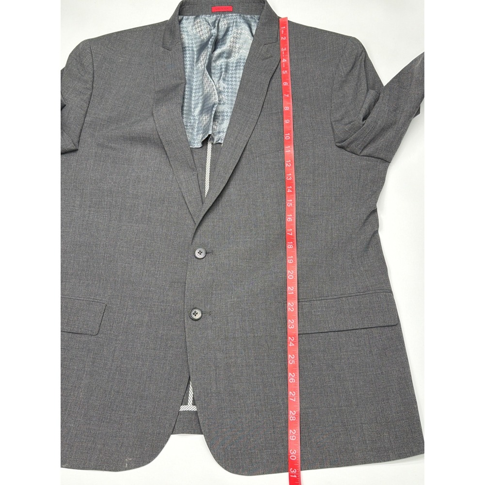 John Varvatos USA Mens Grey‎ Wool Blend 2 Button Blazer Sport Coat 46R - Picture 5 of 11
